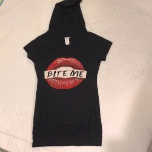 Cotton hooded tunic, S/M